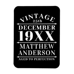 Personalised Vintage Aged to Perfection Magnet