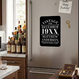 Personalised Vintage Aged to Perfection Magnet