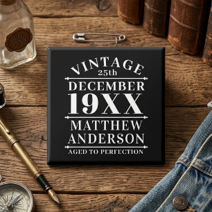 Personalised Vintage Aged to Perfection Name Tag