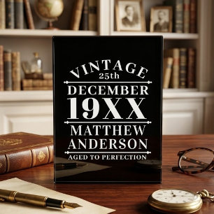 Personalised Vintage Aged to Perfection Photo Block