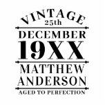Personalised Vintage Aged to Perfection Standing Photo Sculpture<br><div class="desc">Personalised vintage aged to perfection design could be a great gift for your friends or family member,  or you can use it yourself.</div>