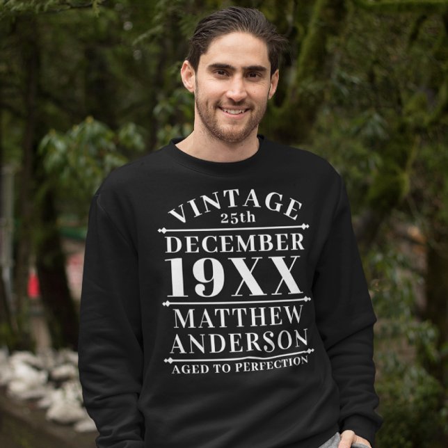 Personalised Vintage Aged to Perfection Sweatshirt (Creator Uploaded)