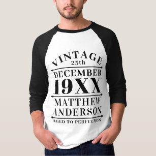 Personalised Vintage Aged to Perfection T-Shirt