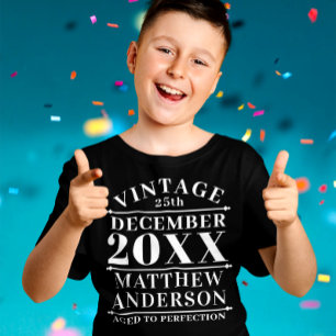 Personalised Vintage Aged to Perfection T-Shirt
