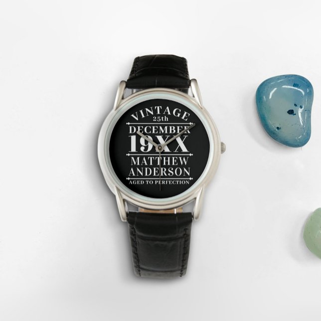 Personalised Vintage Aged to Perfection Watch (Creator Uploaded)