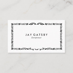 Personalised Vintage Art Deco Ornamental Business Card