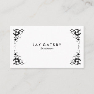 Personalised Vintage Art Nouveau Ornamental Business Card