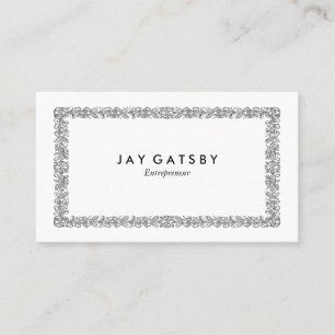 Personalised Vintage Art Nouveau Ornamental Business Card