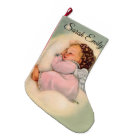 Personalised Vintage Baby Girl Angel Sleeping