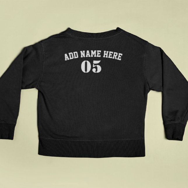 Personalised Vintage Baseball Name Number Retro Sweatshirt (Creator Uploaded)