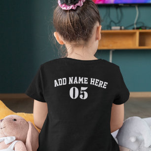 Personalised Vintage Baseball Name Number Retro T-Shirt