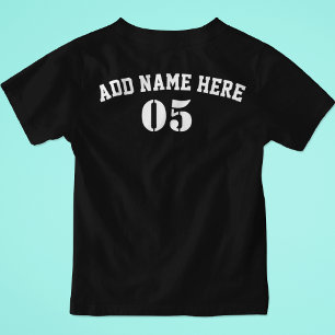 Personalised Vintage Baseball Name Number Retro T-Shirt