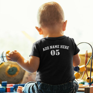 Personalised Vintage Baseball Name Number Retro Toddler T-Shirt