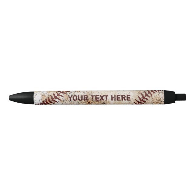 Personalised Vintage Baseball Pens BULK Discounts (Front)