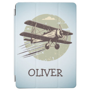  Personalised Vintage Biplane iPad Air Cover