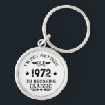 Personalised vintage birthday gift black key ring<br><div class="desc">You can add some originality to your wardrobe collection with this vintage classic birthday graphic design with awesome typography font lettering, It is a great gift for men, women, husbands, wife, girlfriend, and boyfriend who will love this one-of-a-kind artwork. The best funny holiday present for your happy birthday party. If...</div>