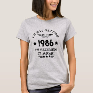 Personalised vintage birthday gift black T-Shirt