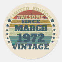 Personalised vintage birthday gift