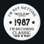 Personalised vintage birthday gift magnet<br><div class="desc">You can add some originality with this limited edition, premium quality, and original, classy, retro, and vintage-looking birthday graphic design with a cool typography font. This is a great gift idea for men, women, husbands, wives, girlfriends, and boyfriends who will love this one-of-a-kind piece of art. Unique and funny holiday...</div>