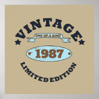 Personalised vintage birthday gift