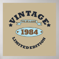 Personalised vintage birthday gift