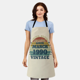 Personalised vintage birthday gifts apron