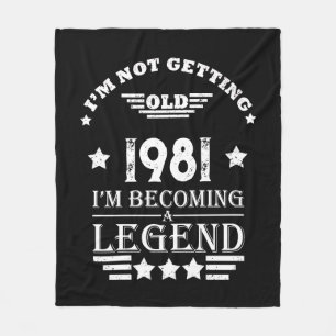 Personalised vintage birthday gifts black white fleece blanket