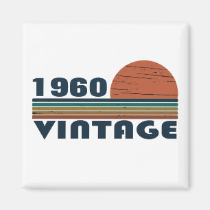 Personalised vintage birthday gifts magnet