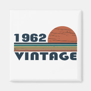 Personalised vintage birthday gifts magnet