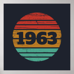 Personalised vintage birthday gifts poster