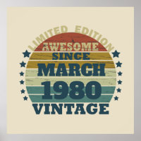 Personalised vintage birthday gifts