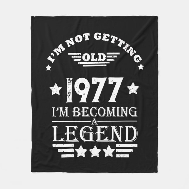 Personalised vintage birthday gifts white fleece blanket (Front)