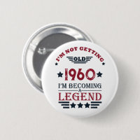 Personalised vintage birthday red blue