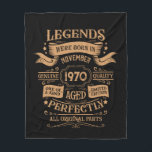Personalised vintage birthday whiskey label fleece blanket<br><div class="desc">You can add some originality to your wardrobe collection with this vintage classic birthday graphic design with awesome typography font lettering, is a great gift idea for men, women, husbands, wife girlfriends, and a boyfriend who will love this one-of-a-kind artwork. The best amazing and funny holiday present for your happy...</div>