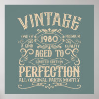 Personalised vintage birthday whiskey label themed