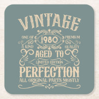 Personalised vintage birthday whiskey label themed