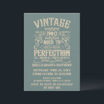 Personalised vintage birthday whiskey party invitation<br><div class="desc">You can add some originality to your wardrobe collection with this vintage classic birthday graphic design with awesome typography font lettering. It is a great gift idea for men, women, husbands, wives, girlfriends, and boyfriends who will love this one-of-a-kind artwork. It is the best amazing and fun holiday present for...</div>