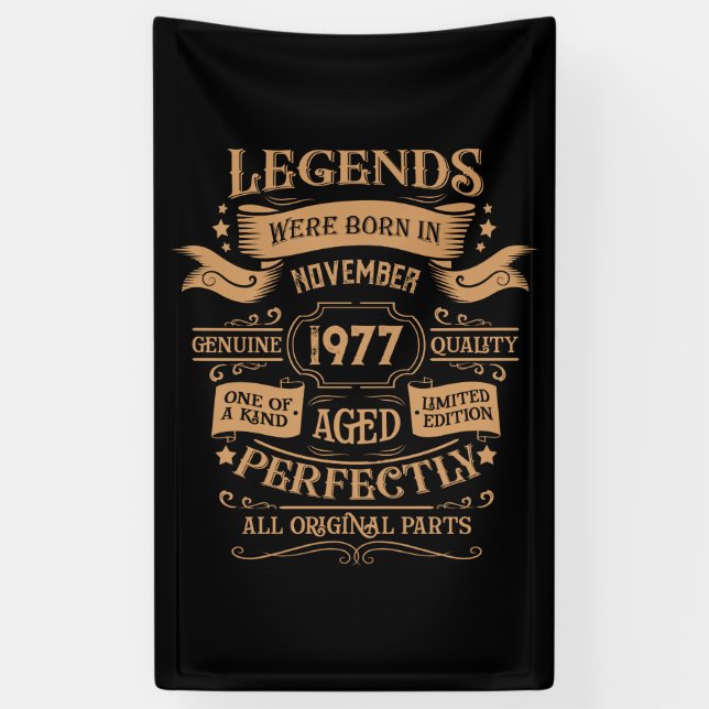 Personalised vintage birthday whiskey themed banner (Vertical)