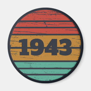 Personalised vintage birthday womens gift magnet