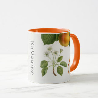 Personalised Vintage Botanical Pear Blossom Fruit Mug