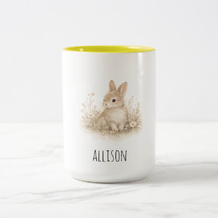 Personalised Vintage Bunny Mug