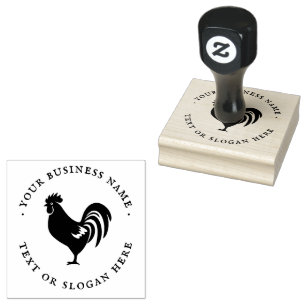 Personalised Vintage  Chicken Egg Rubber Stamp