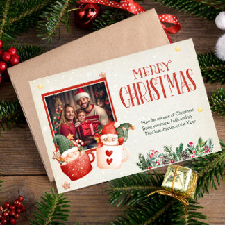 Personalised Vintage Christmas Card