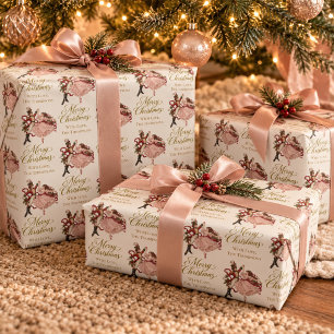 Personalised Vintage Christmas Nutcracker Wrapping Paper