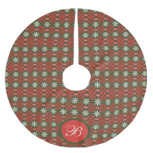 Personalised Vintage Christmas/winter Brushed Polyester Tree Skirt