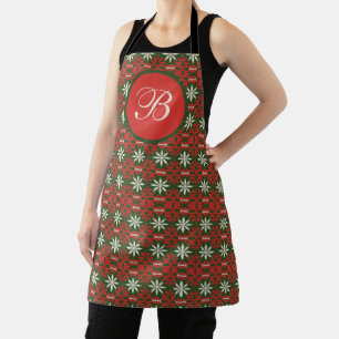 Personalised Vintage Christmas/winter patterned   Apron