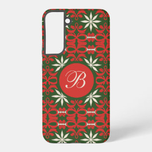 Personalised Vintage Christmas/winter patterned Samsung Galaxy Case