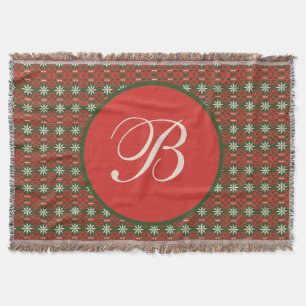 Personalised Vintage Christmas/winter patterned Throw Blanket