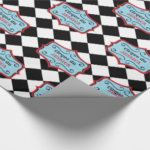 Personalised Vintage Circus Wrapping Paper