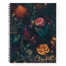 Personalised Vintage Dark Gothic Wild Rose Garden